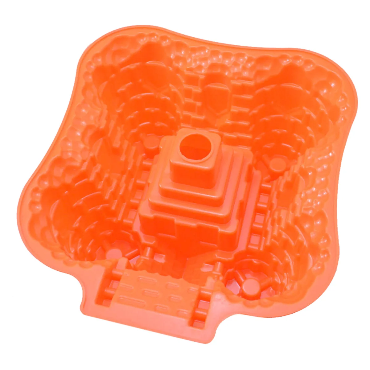 Moule à gâteau château en Silicone, poêle de cuisson 3D, machine à desserts d'anniversaire, antiadhésif, résistant à la chaleur, four sans micro-ondes, chocolat à faire soi-même