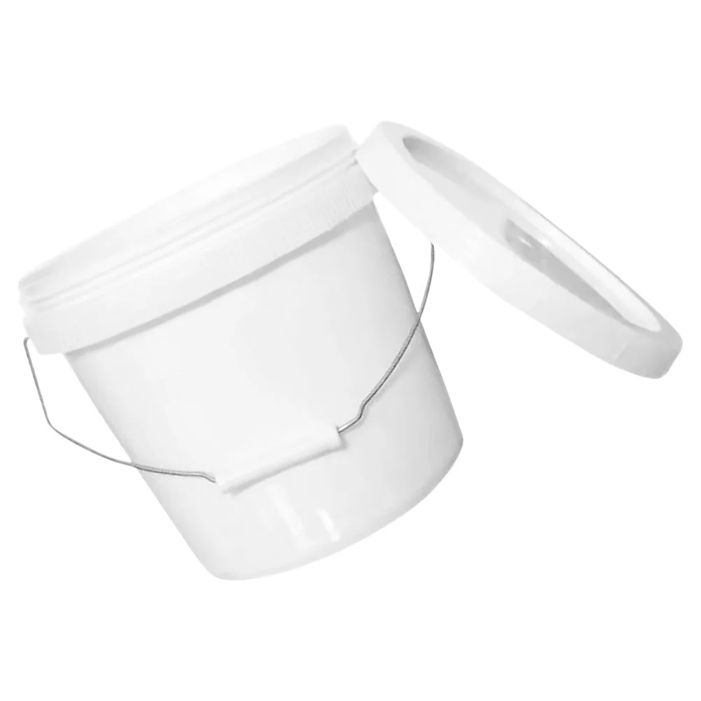 Plastic Barrel Small Bucket Round Cleaning Buckets Wash with Handle Gardening Water Beach Sand Thickened