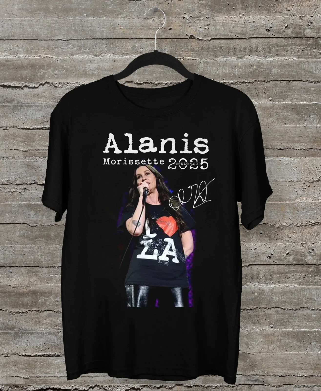 NEW Alanis Morissette 2025 Tour Concert Black All Size T-Shirt AR1271