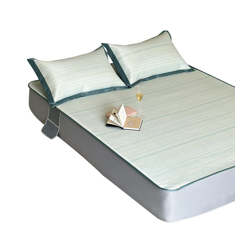 

Customizable high-end ice silk mat three-piece washable air conditioner soft mat