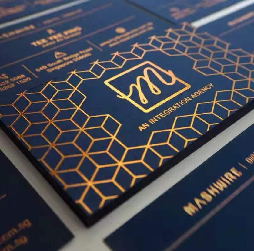 

Customized luxury 3D embossed business card with printed logo, embossed cotton paper business card