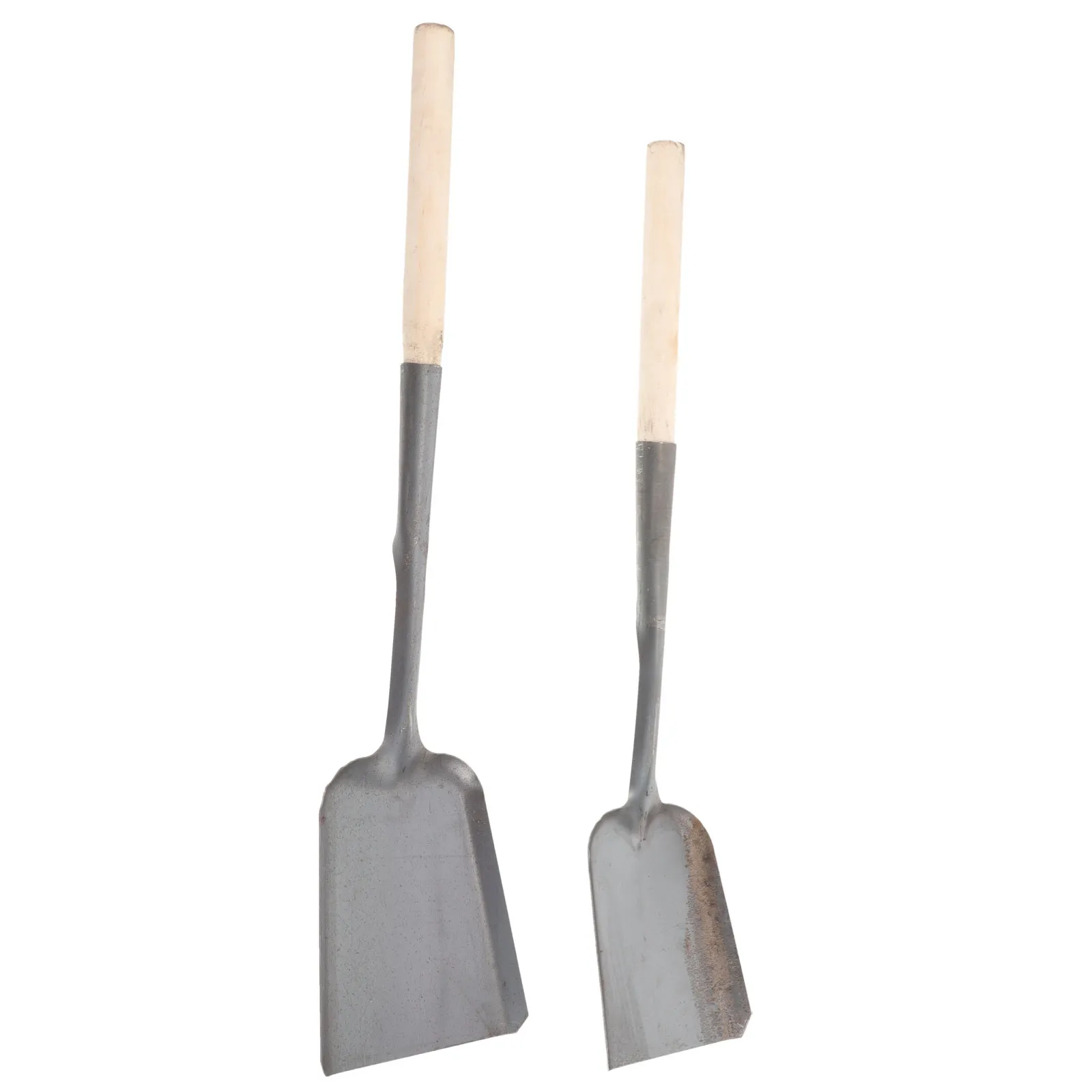 2pcs-coal-ash-shovel-metal-stove-shovel-long-handle-portable-garden-litter-cleaning-tool-soil-spade-soil-spade