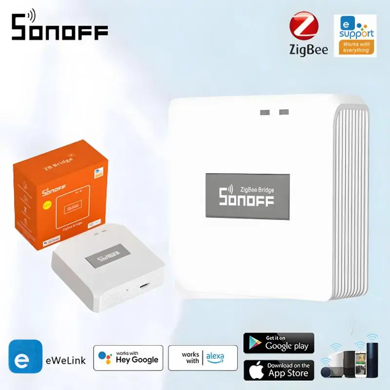 

SONOFF ZBBridge Zigbee Bridge-P EWeLink APP Remote Control ZigBee Wi-Fi Devices Works With Alexa Google Home ZigBee Sensor Hub