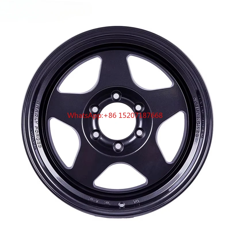 

Hot design five spoke 2-piece 6*139.7 offroad car alloy forged wheels polished lip rims customizable