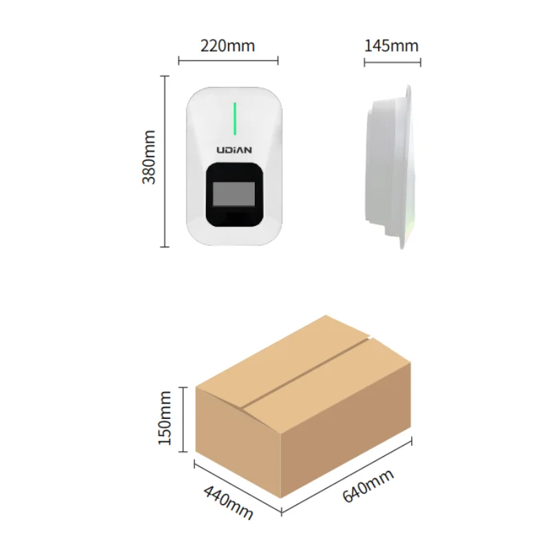 Popular 7KW Wallbox EV Charger for Electric Car Charging with LCD Display New Energy Vehicle Parts & Accessories view 5