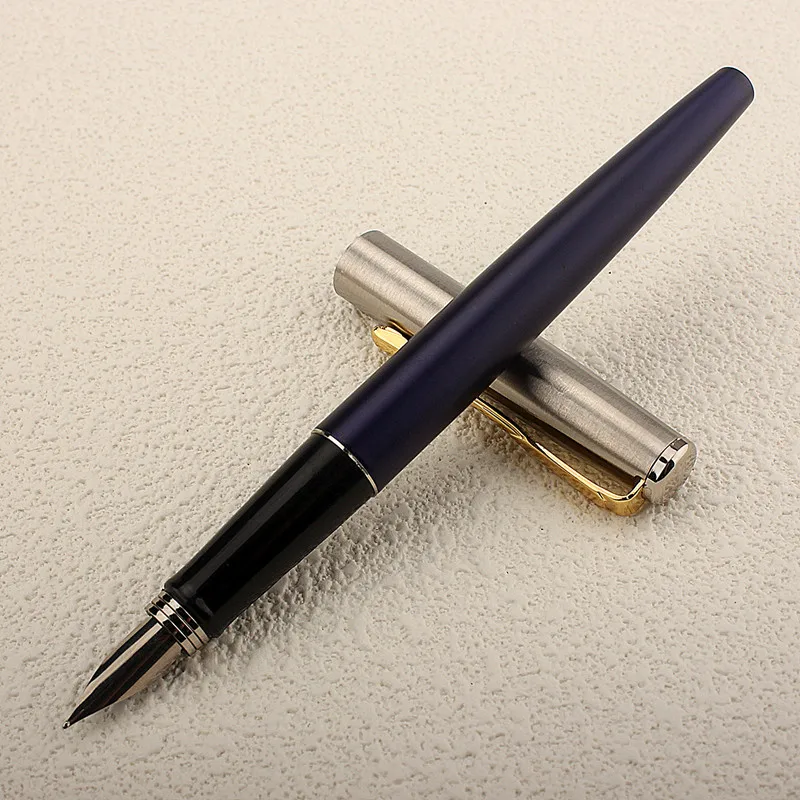 High Quality Metal Fountain Pen High Quality Stationery Supplies Pens Elegante Business Office School Supplies Writing Pen