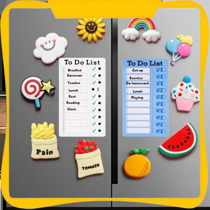 4Pcs Dry Erase Memo List Board Chore Chart RV List Board With 10 Dry Erase Paper