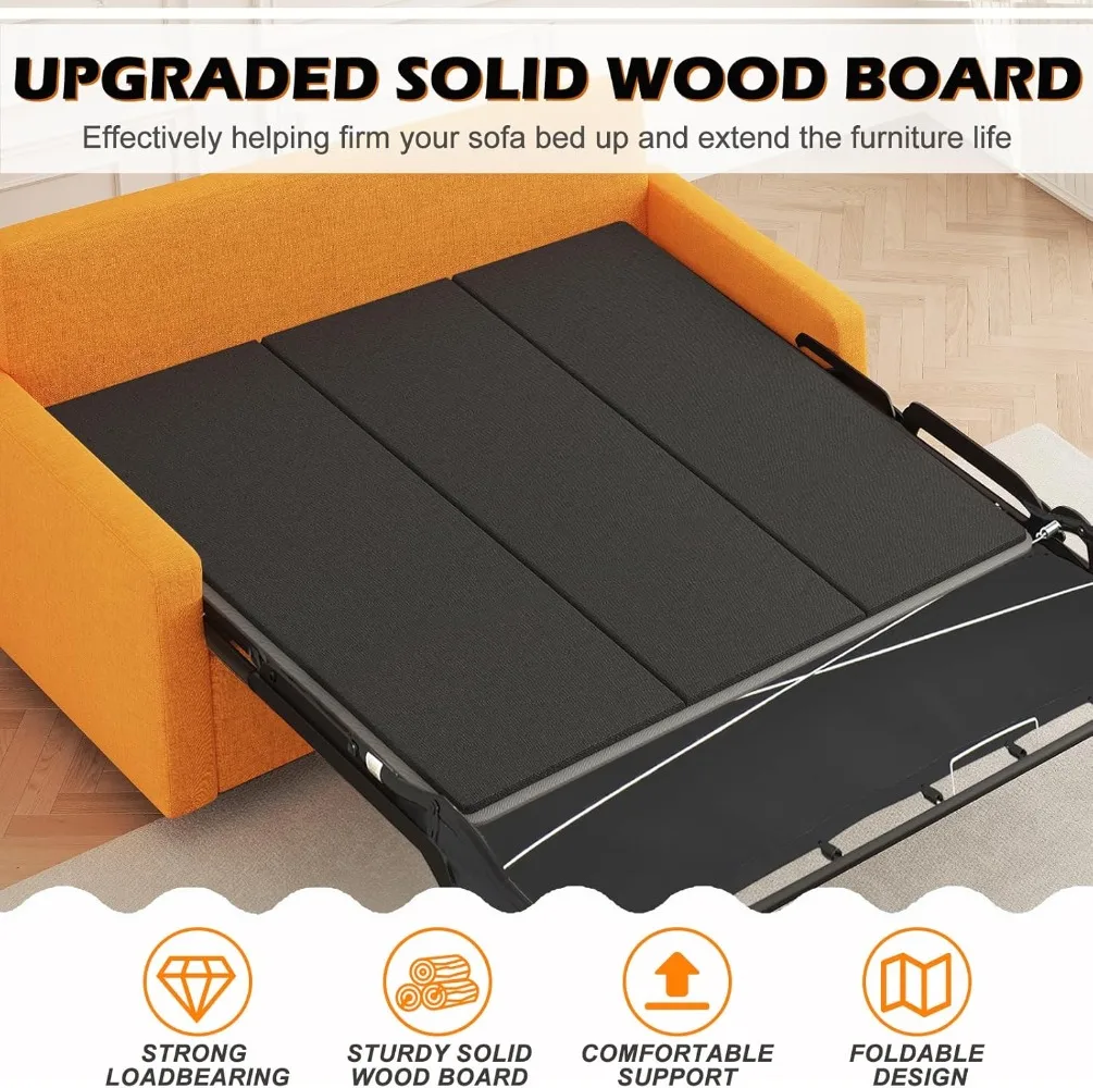 Under Strong Solid Wood Sofa Insert Mattress Support Board for Sofa Bed Saver,Sleeper Sofa Couch with Pullout Bed