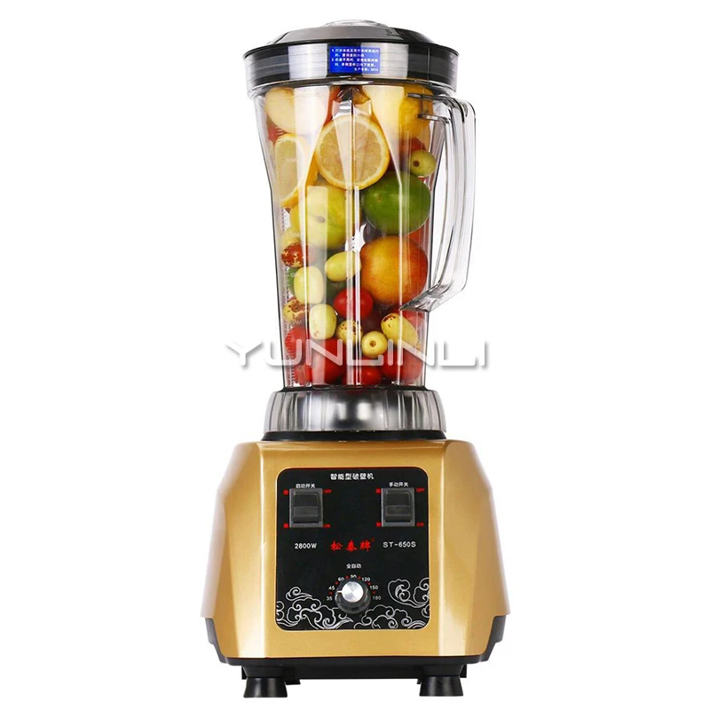 Blender makanan cerdas 4L, Mixer makanan multifungsi, Blender makanan komersial, 4L, kecepatan tinggi