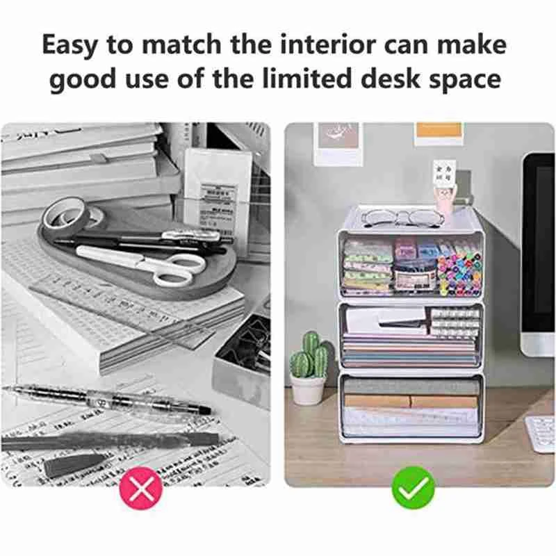 투명 보관함, 사무실 화장품 보관함, 선반 문구 보관 서랍 유형