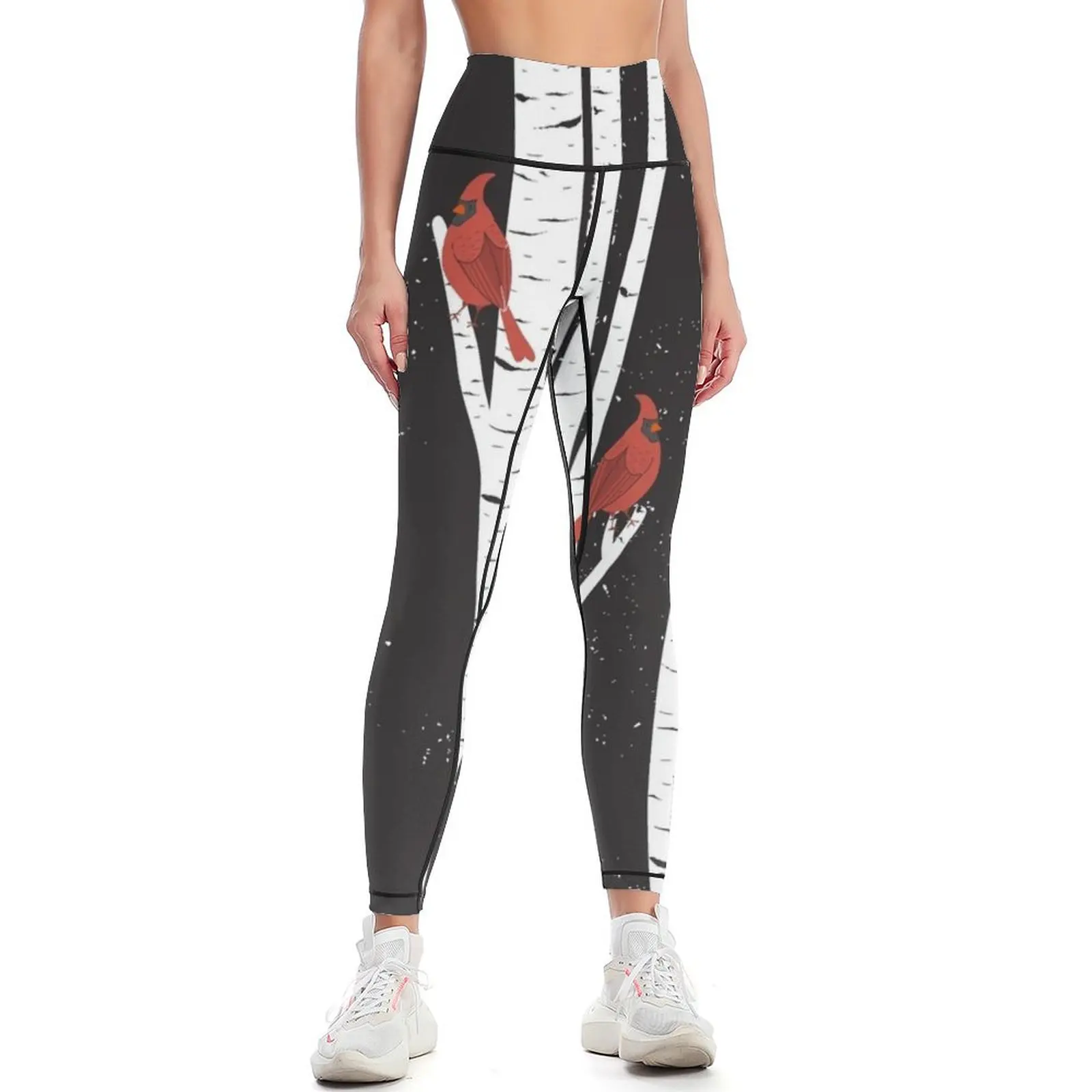 Northern Cardinal Birds Leggings Sweatpants sportswear woman gym 2024 active wear for fitness Womens Leggings