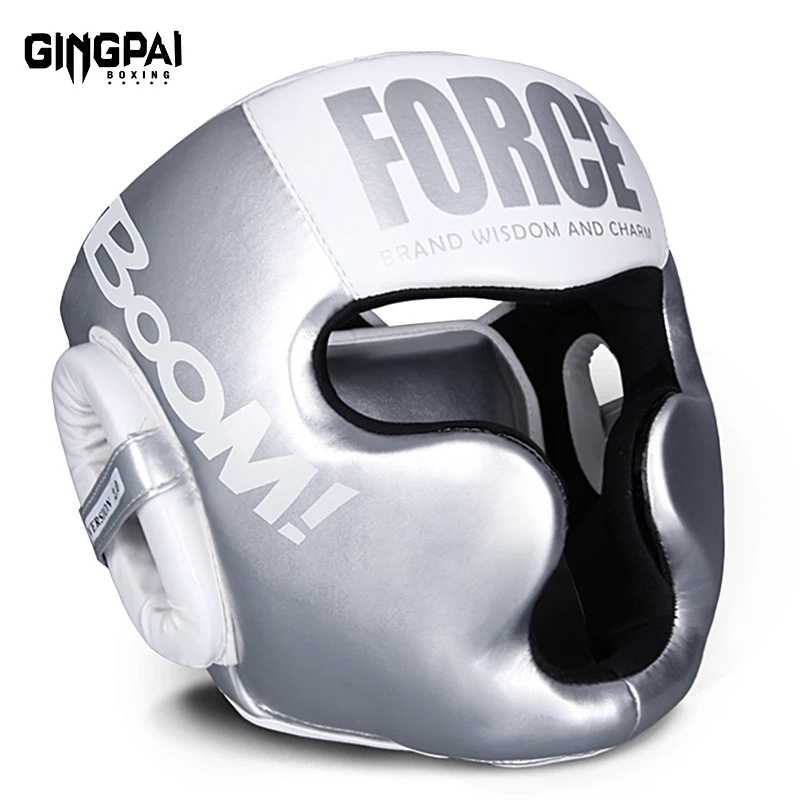 Full-Covered Thickened Boxing Helmet Men Women Adult Karate Muay Thai Training Head Protector Gym Equipment Taekwondo Head Guard