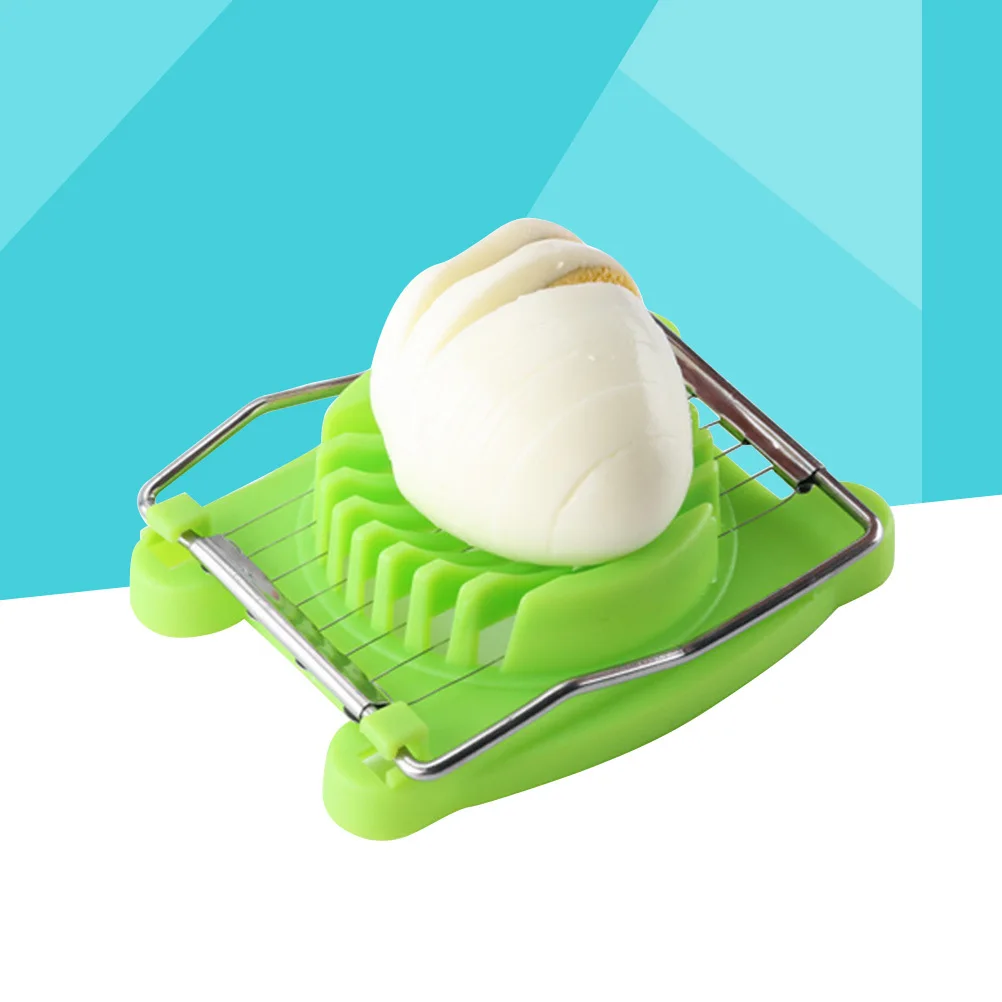 

Egg Slicer Stainless Steel Plastic Multifunctional Egg Cutter Kitchen Gadget for Boiled Eggs Preserved Eggs Mushrooms Cheese