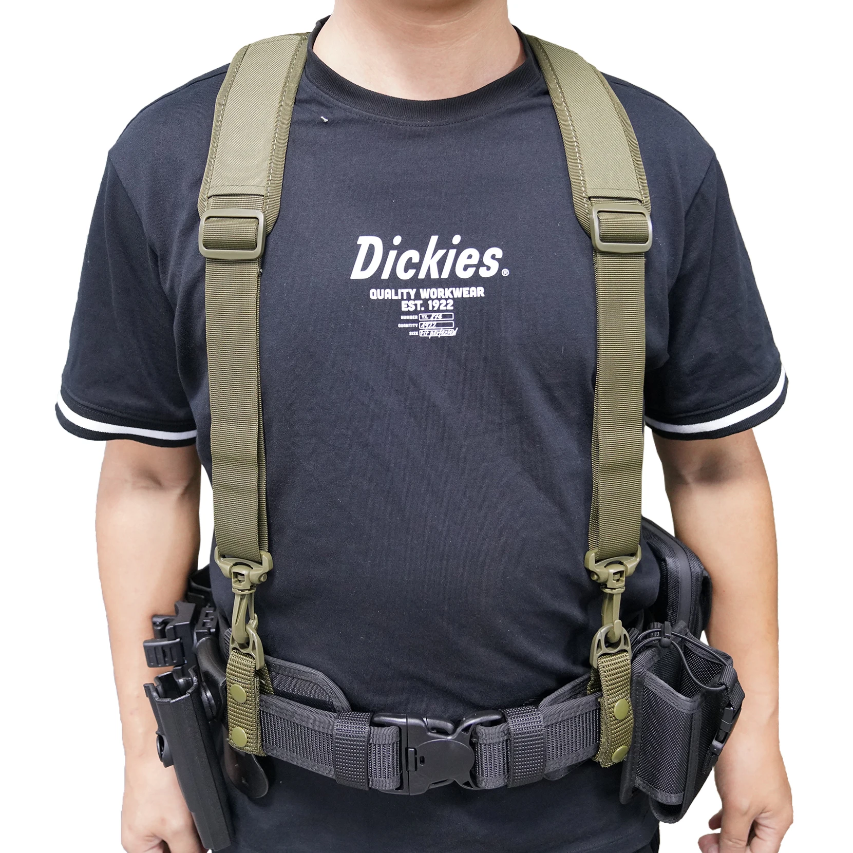 MeloTough Tactical Harness Tactical Suspenders 1.5 inch Police Suspenders Braces For Men for Duty Belt