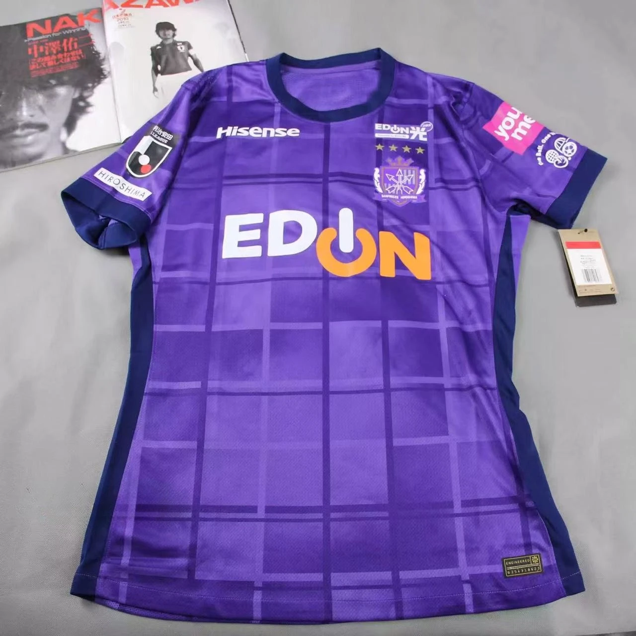 

25 Summer Japan Hiroshima Three Arrows Away Football Training Men's Quick Dry T-Shirt Oversized Short Sleeve Breathable Moto