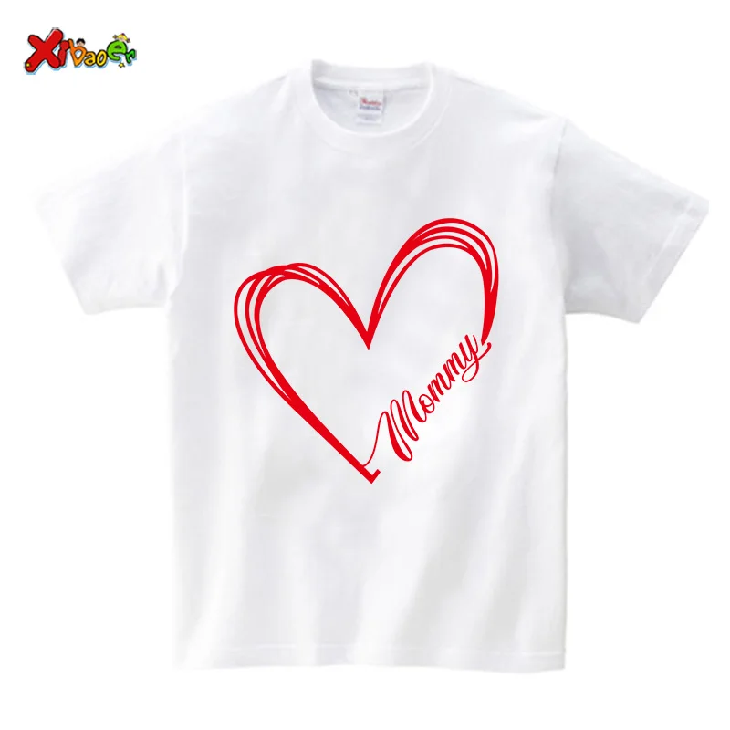 Valentine's Day T-shirt Family Outfits Shirt Family Matching Outfits Mom Daughter Matching Clothes Baby Clothing Outfit Familia