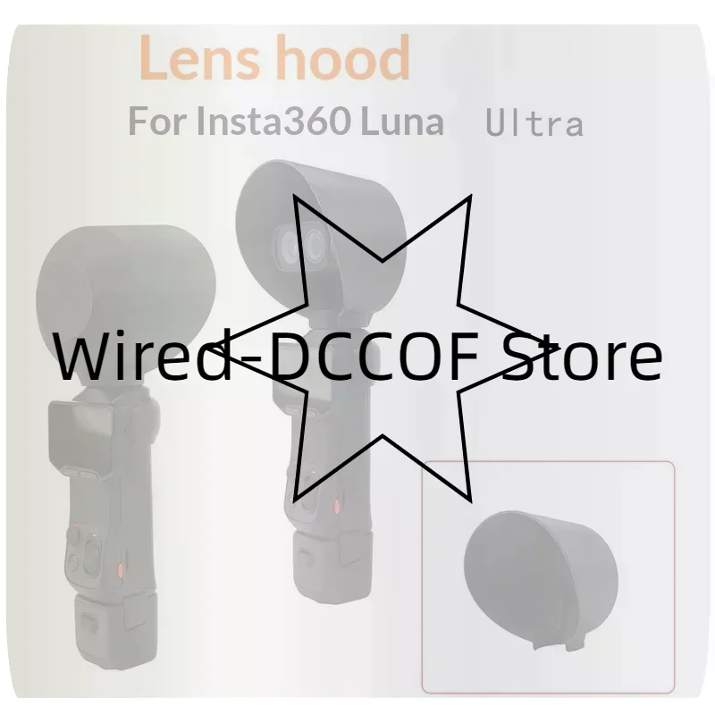 1Pcs Lens Hood Cap Outdoor Photography Light Blocking Scratch Protection Cover For Luna Ultra For Insta360