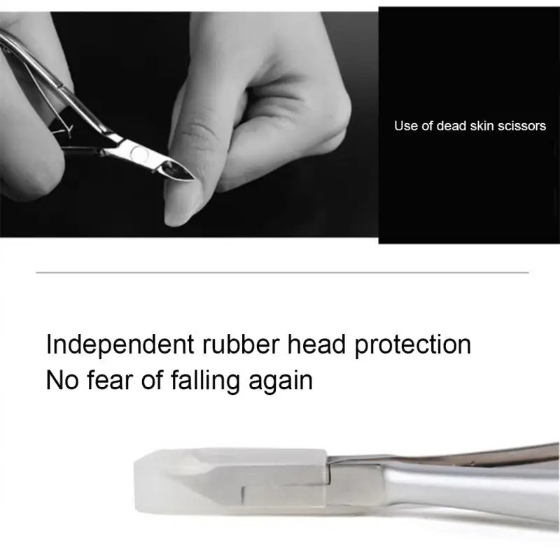 Stainless Steel Dead Skin Nail Clipper Professional Cuticle Nipper Easy To Cut Nail Edge Barbed Forceps Finger Care Manicure