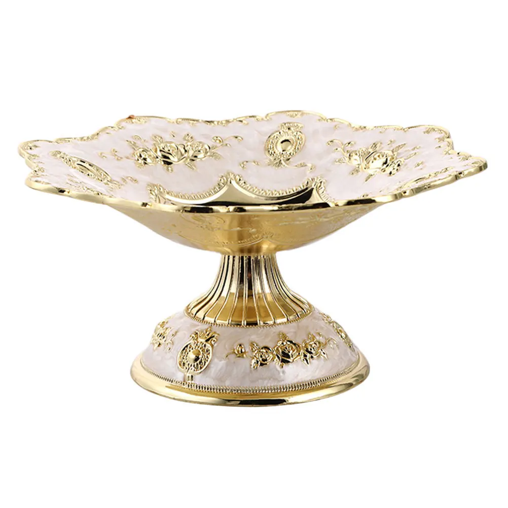 

Alloy Fruit Dish European Style Elegant Design for Dried Fruits Candies and Snacks Suitable for Events
