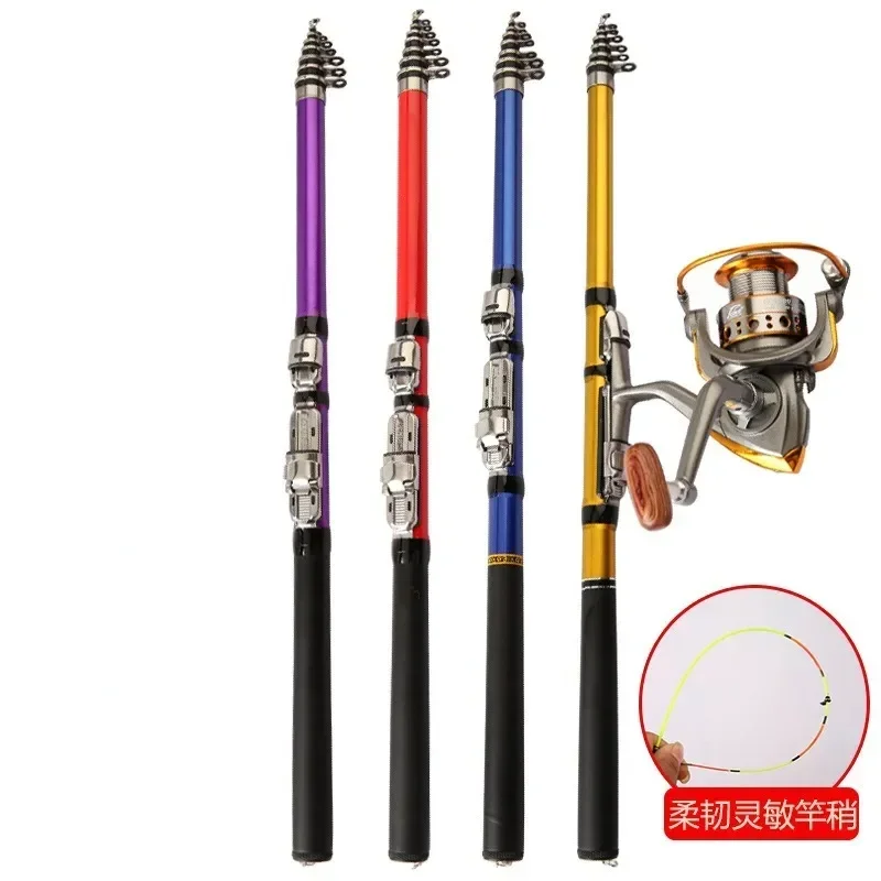 Portable Telescopic Short Joint Long Range Vara De Pesca Canne a Peche Rock Fishing Rod Small FRP Soft Tail