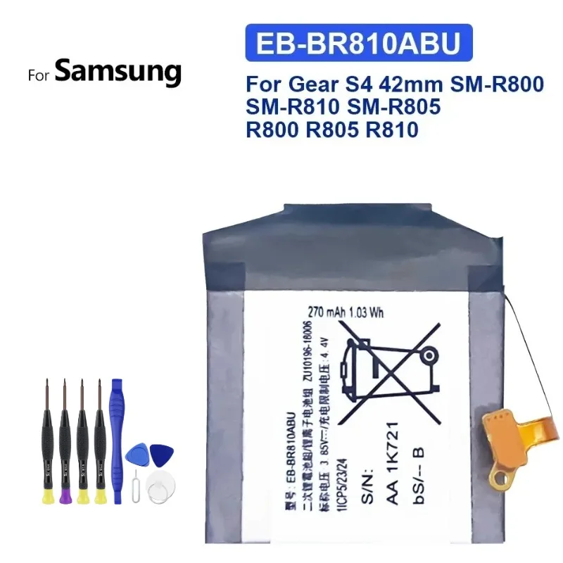 Watch Battery EB-BR760ABE 380mAh For Samsung Gear S3 Frontier /S3 Classic EB-BR760A SM-R760 SM-R770 SM-R765 SM-R765S S4 42/46mm