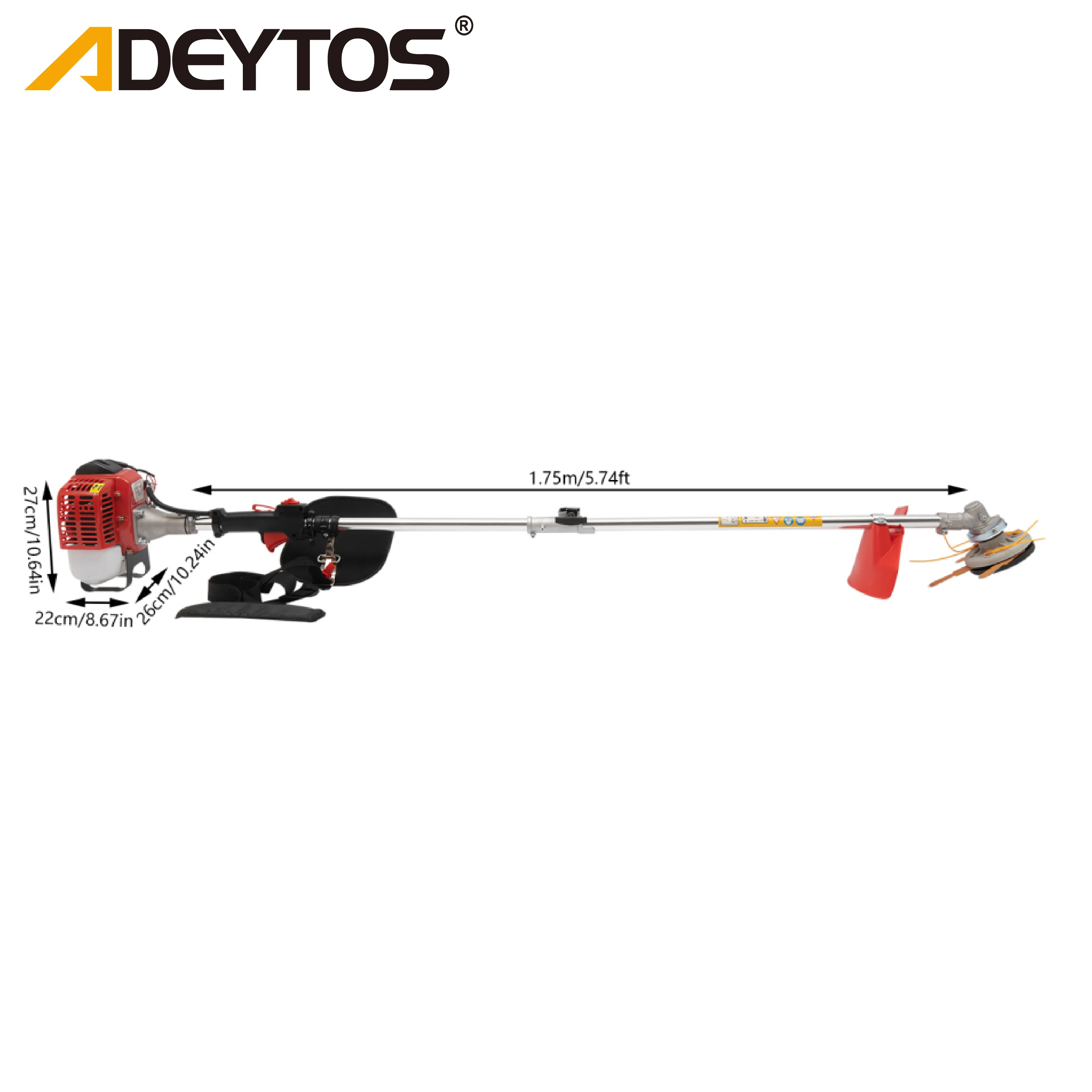 High-quality Hardware Gardening ToolsGasolineGasoline Lawn Mower Two-stroke62.8ccHigh-power Multi-functionalBrush Cutter