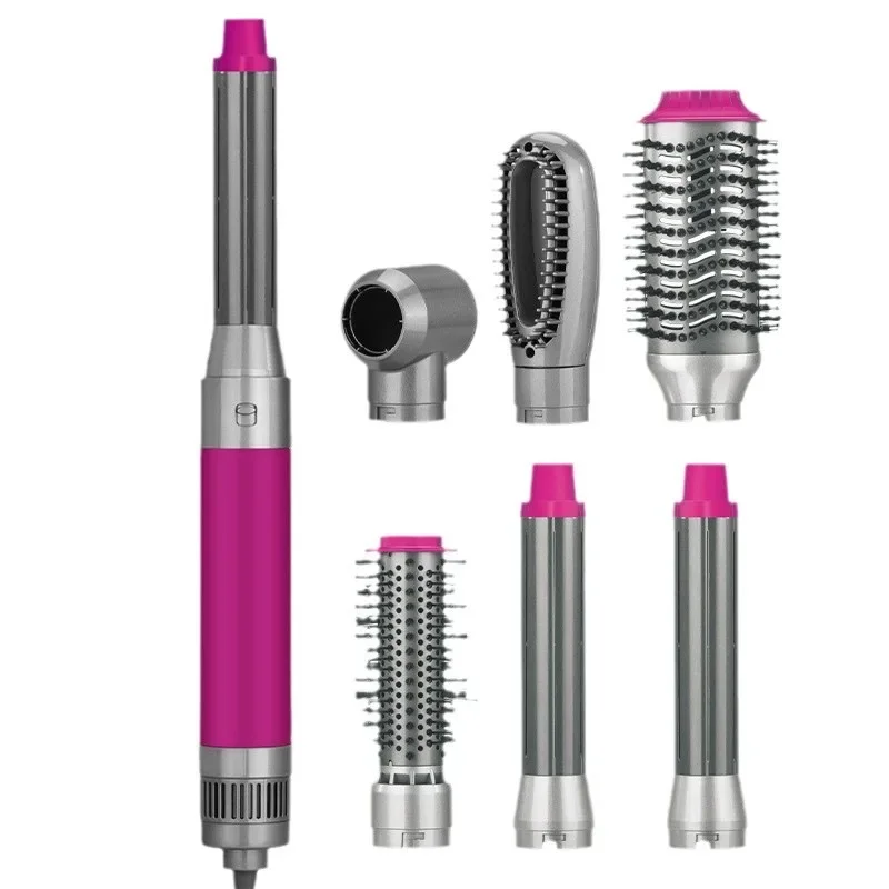 ENZO 220V profesional multifuncional 6 en 1 secador de pelo rizador de pelo más recto peine de aire caliente conjunto de caja herramientas de estilismo iones negativos