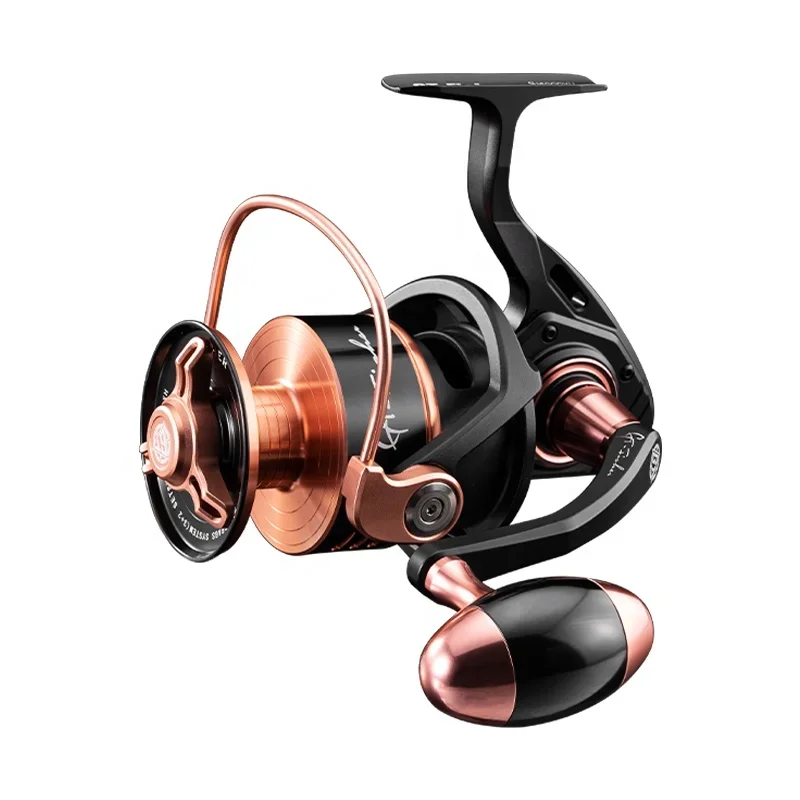 Factory Ecooda GT-Fisher S16000XH/S14000XH Double Spool Stainless Steel Spinning Reel Gear Ratio 6.0:1Drag Strong Power 30KG