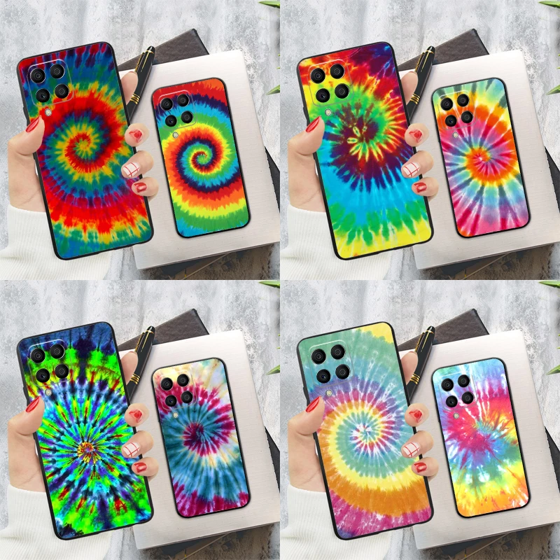 Trippy Tie Dye Hippie Art For Samsung Galaxy M34 M54 M14 M53 M33 M13 M12 M32 M52 M20 M15 M55 M21 M51 M30s M31s Case