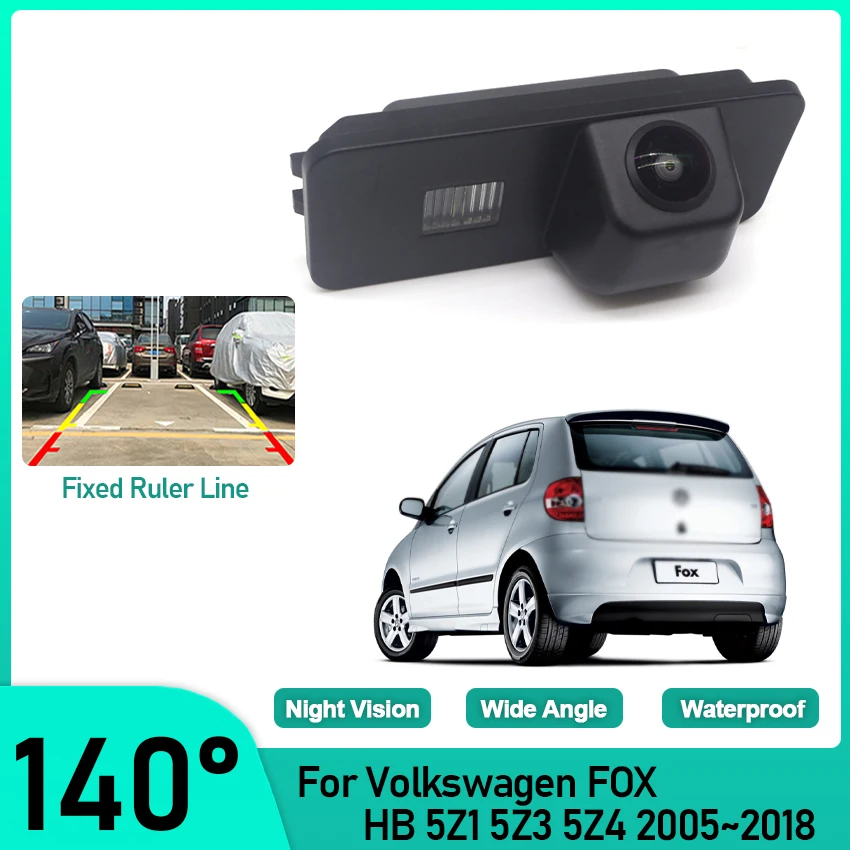 Car Rear View Camera For Volkswagen FOX HB 5Z1 5Z3 5Z4 2005~2016 2017 2018 CCD HD Night Vision Parking Reverse Backup Camera