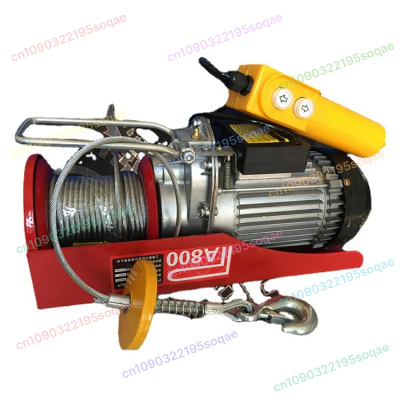 

220V Micro Electric Hoist With Trolley PA200-PA1000 Portable Household Electric Lifting Crane
