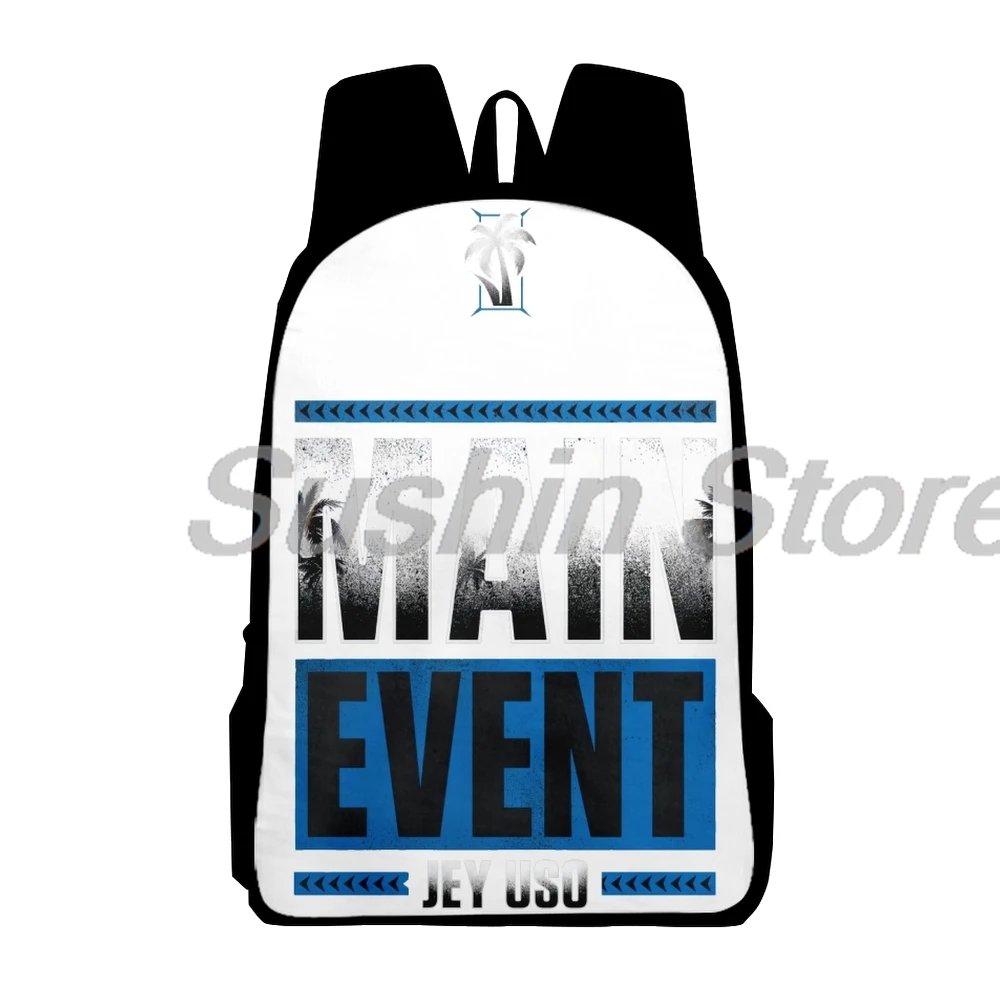 Jey Uso Main Event Merch Plecak Casual Daypack Kobiety Mężczyźni Plecak Unisex Plecak Torba podróżna