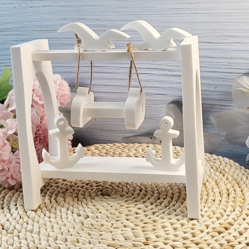 Fancy Swing Silicone Mold Porch Swing Ornament Decoration Mould Hanging Swings Casting Epoxy Resin Molds Home Decor