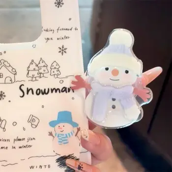 Korejský kreslený roztomilý sněhulák stojan Grip Tok GripTok držák na prsteníček pro iPhone 16 dívčí příslušenství pro telefony 10 nejlepší prodej Korejské popsockety - №7