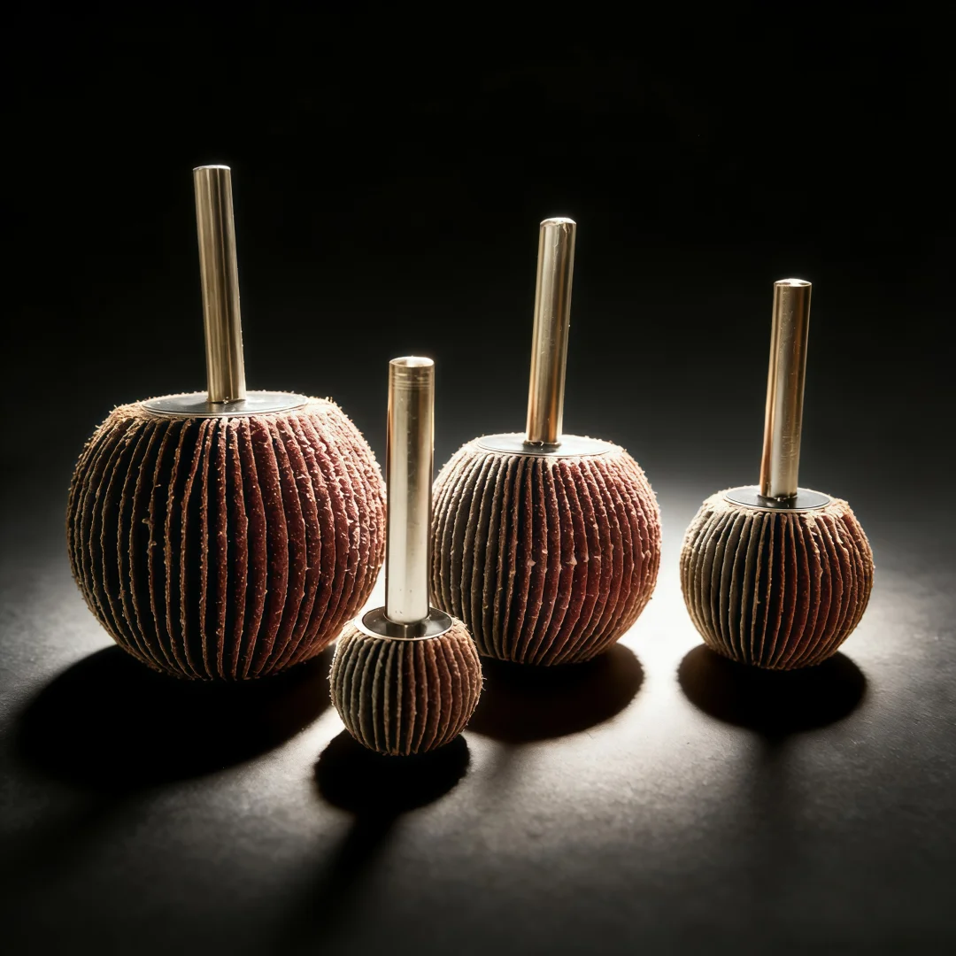 

Набор из 4 шт. сферических лепестковых кругов для шлифовки, зернистость 60/80/120/180, хвостовик 6 мм, абразивный полировальный инструмент для шлифовальных машин, аксессуары