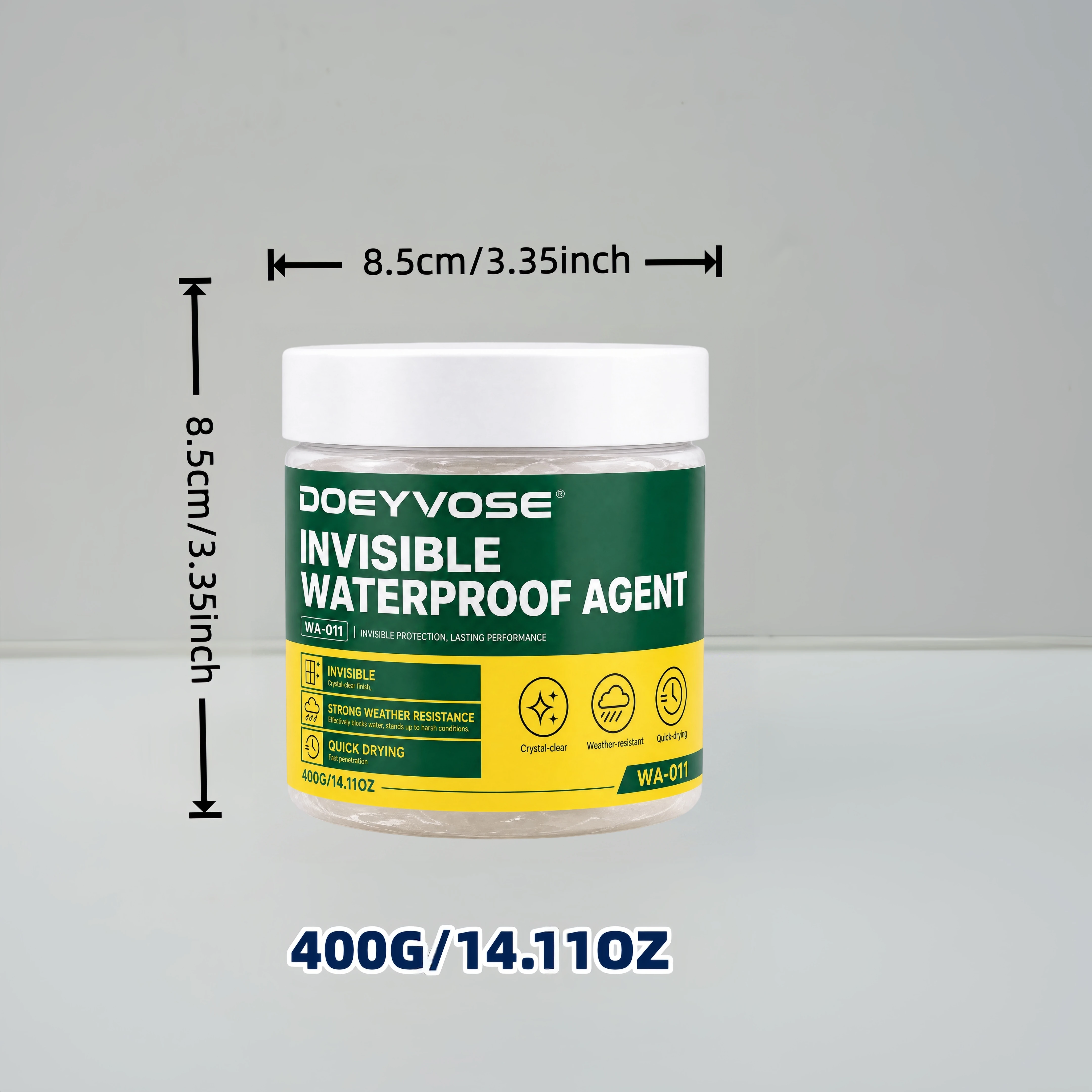 400g Waterproof Sealant Leak Repair Glue, Invisible Anti-Leak Coating for Roof Bathroom Wall Pipe
