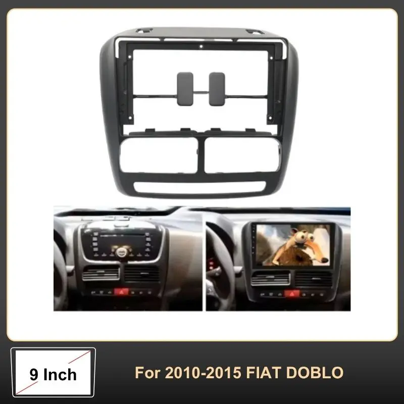 

9 Inch Car Radio Fascia for 2010-2015 FIAT Doblo (263) / 2010-2015 Opel Combo Tour (D) | Android 2DIN MP5 Player Stereo Frame