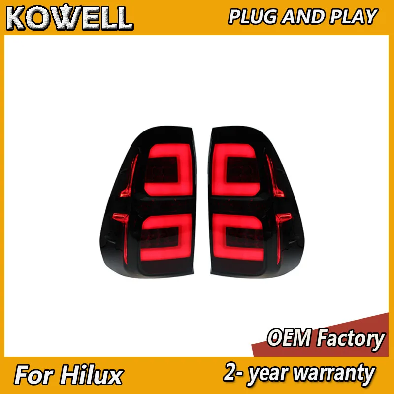 Car Styling for Toyota Hilux Taillights 2004-2014 Hilux Revo Tail Light Vigo Tail Lamp Rear DRL Fog Brake Reversing Turn Signal