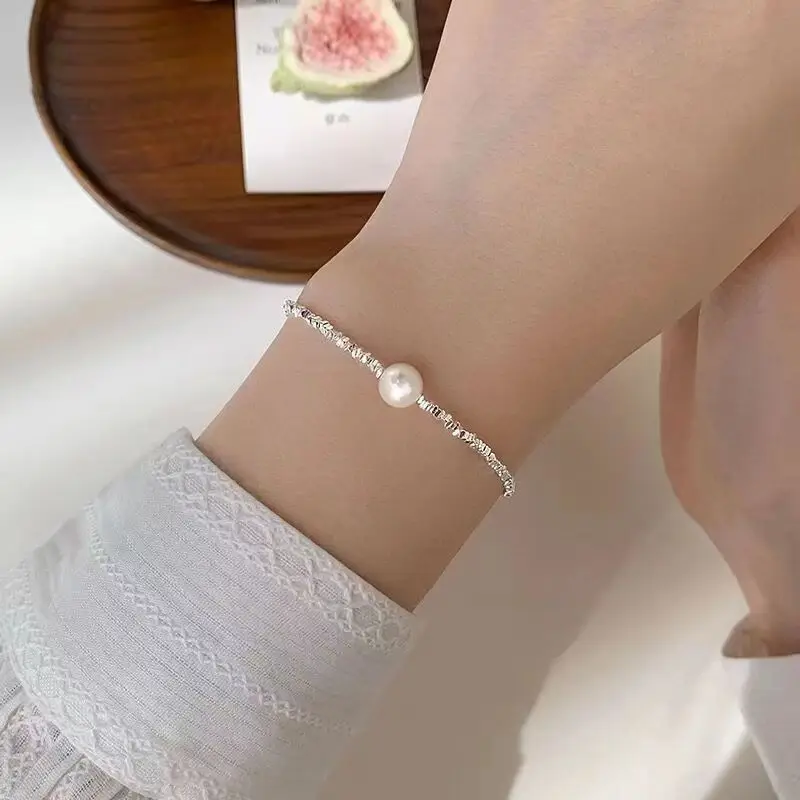 Pearl Bracelet for Women2023New Year's Popular High-End Sense Special-Interest Design Exquisite Cold Style Hand Jewelry