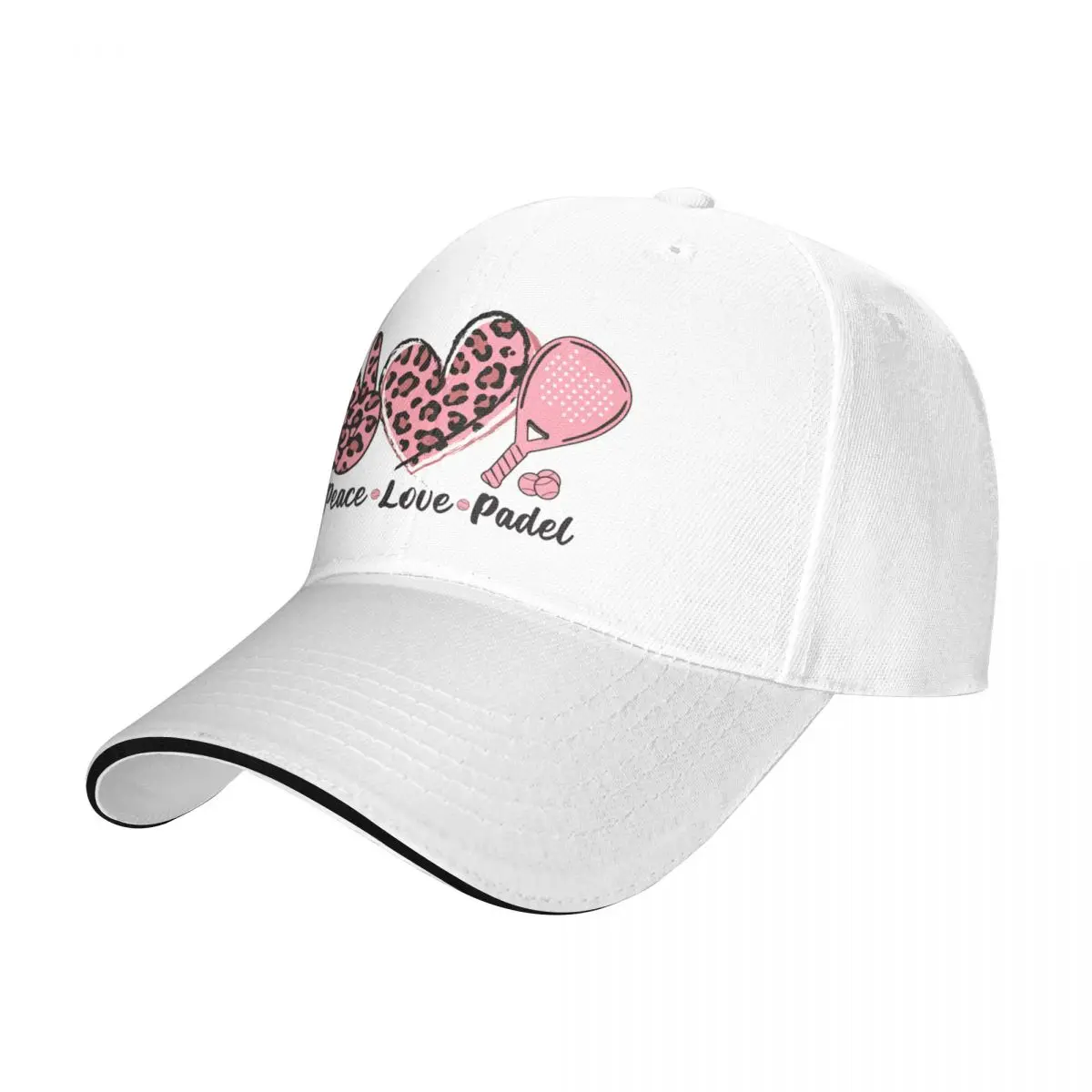 Peace Love Padel Mom I Love Padel Women Valentine Day gift Baseball Cap hard hat Custom Cap Men's Luxury Women's