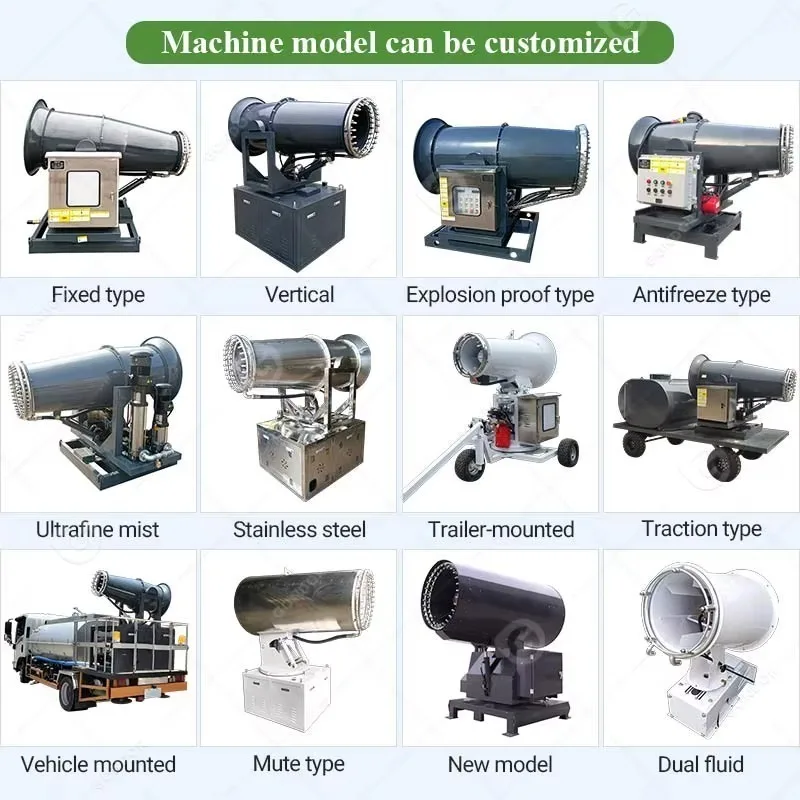 Electric New Compact Design Pressure Sprayer Environmental Dust Control Dust Suppression Fog Cannon
