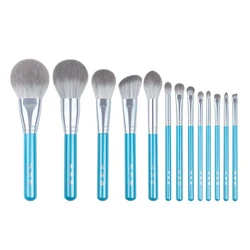 13pcs/set Blue Makeup brushes set Soft Powder sculpting foundation eye shadow concealer detail eyebrow Make up brush kit