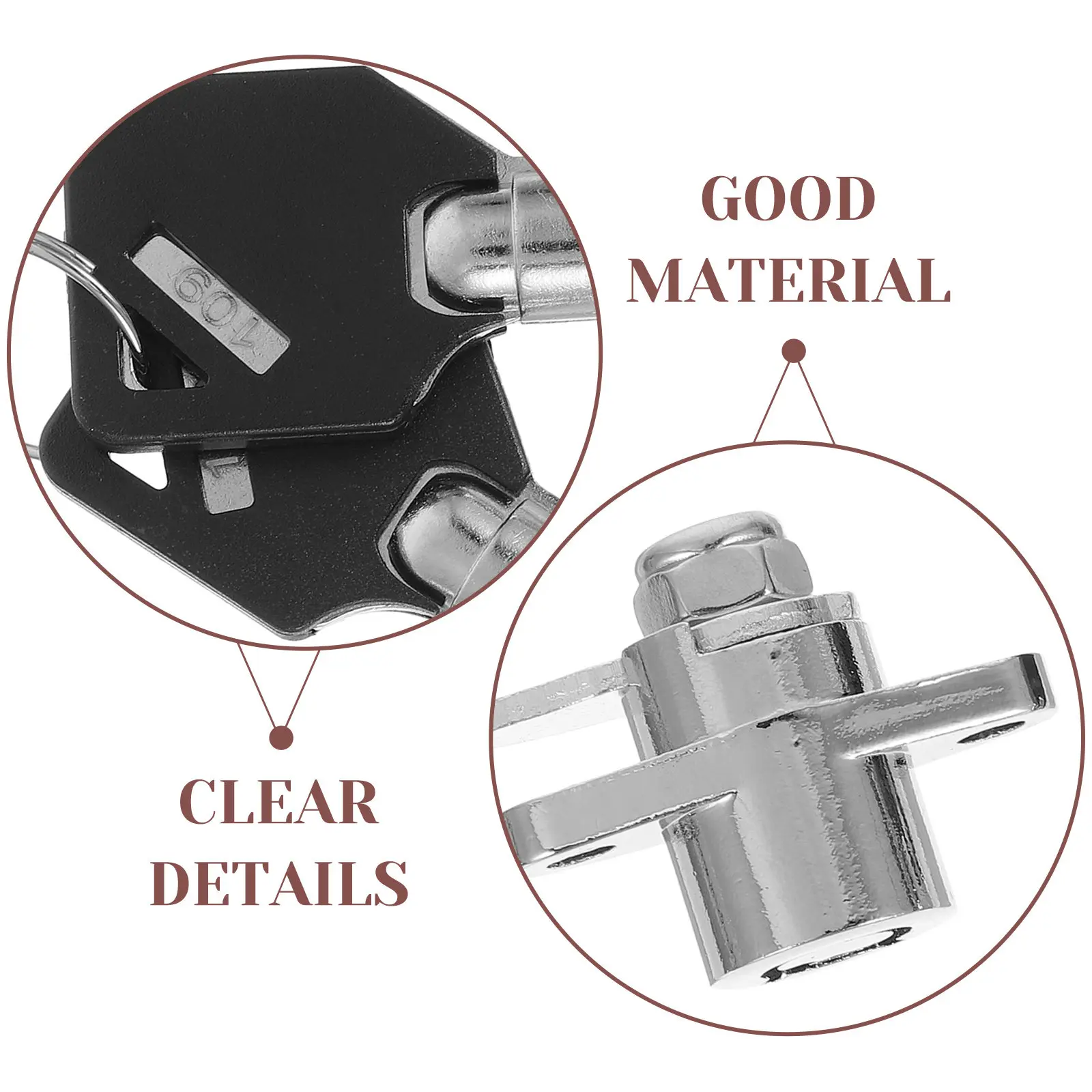 1Set Hard Saddlebag Lock Set Effortless Installation Unified Style Weatherproof Motorcycle Lock Accessories Compatible with