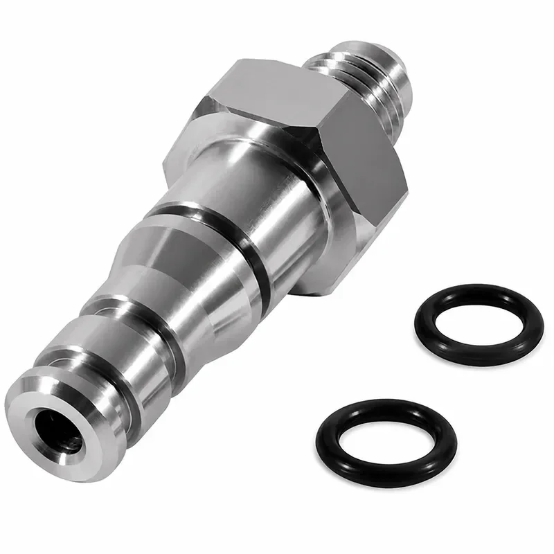 AEF2-For GM LS LSX TR6060 Clutch Slave Cylinder Hydraulic Line Adapter Fitting An-4 Line 1/4Inch NPT TREMEC SWAP SS