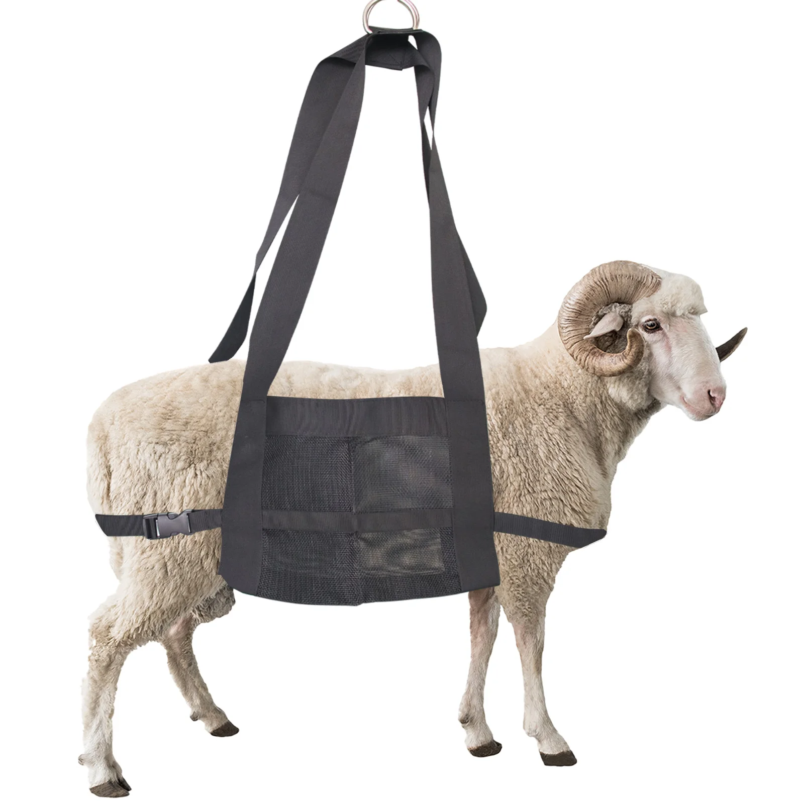 1 قطعة حبال العجل لوزن الحيوان-مقياس العجل المعلق مقياس الوزن الرافعة مع حزام قابل للتعديل لوزن الكلب الماعز الماشية #1