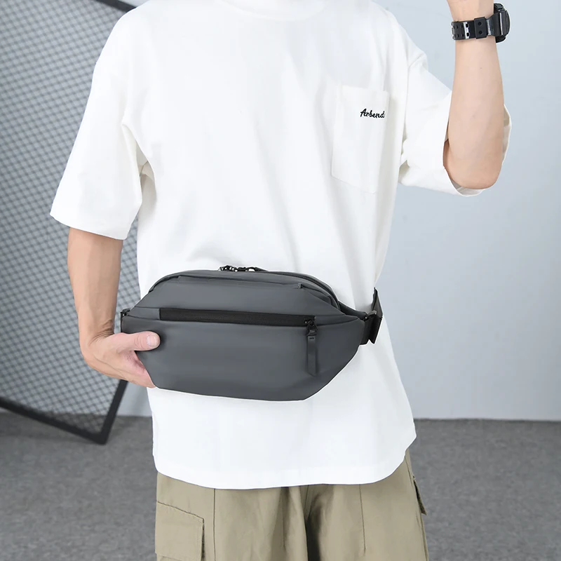 Fashion Men Belt Bag Phone Pack Outdoors Running Fanny Pack Purse Luxury Brand Crossbody Chest Pack Male Shoulder Bags Waist Bag