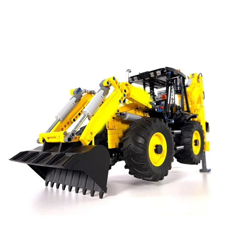 MOC-86258 Classic New Front Shovel Excavator Building Block Model, 2078 Parts, Boys' Children's Birthday and Christmas Toy Gift