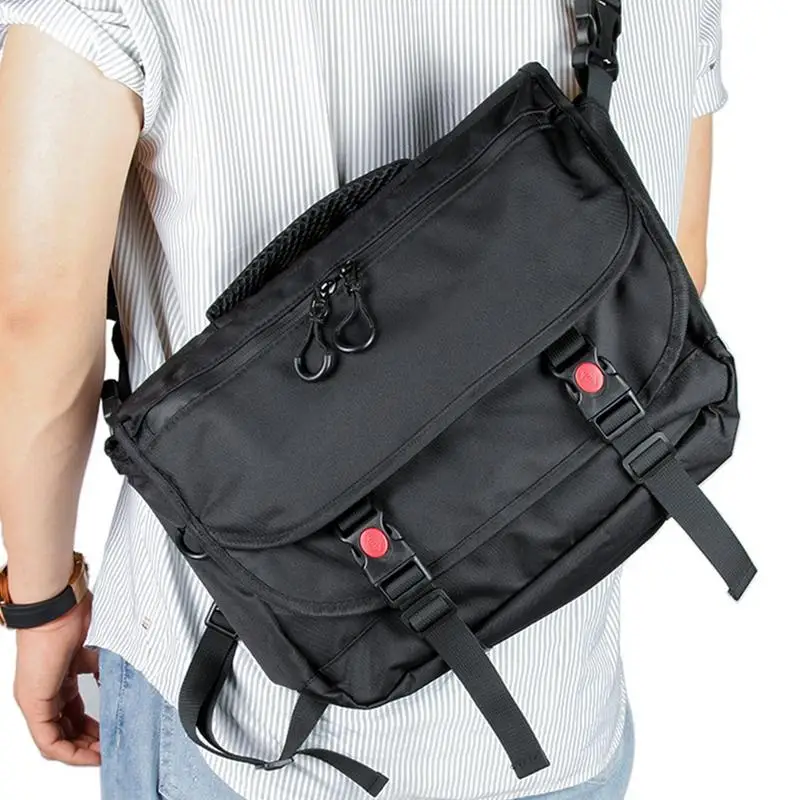 Men's Messenger Bag Crossbody Waterproof Bag Waterproof Messenger Bag Camping Crossbody Bag Large Capacity For Riding Hiking