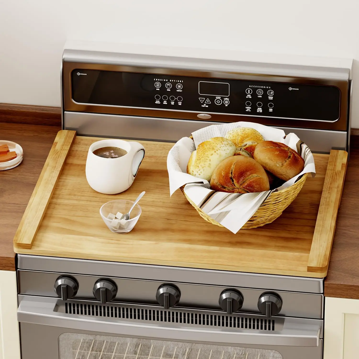 

Noodle Board Stove Cover, Stove Top Covers for Electric 30"L X 22"W, Stove Top Covers for Gas Burners, Sink Cover for Co