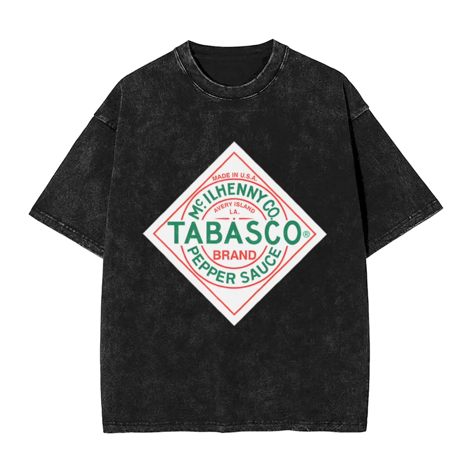 Tabasco Sauce  Classic Cool A T-Shirt Oversized Short Sleeve Men's Women's Cotton Tees Tops